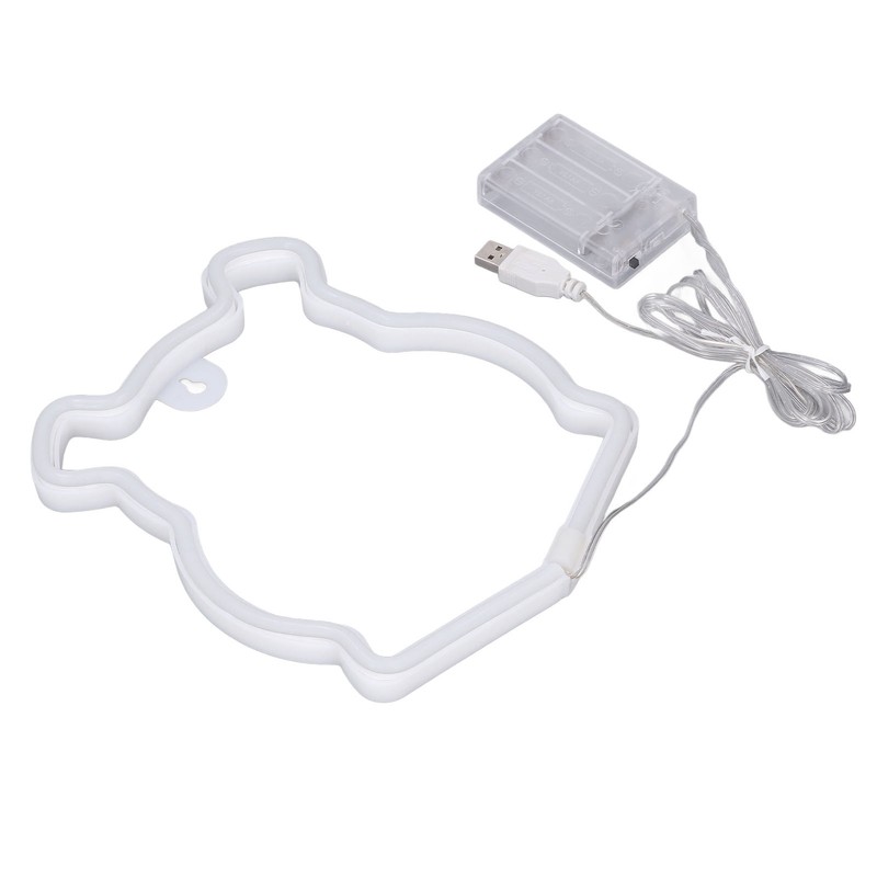 Neon Light LED Bear Shaped Neon Sign Battery Operated USB