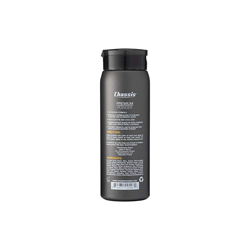 Chassis Premium ICE Body Powder for Men - With Extra