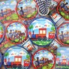 Train Party Decorations , Includes Plates, Straws, Napkins, Cups, Tablecloths,