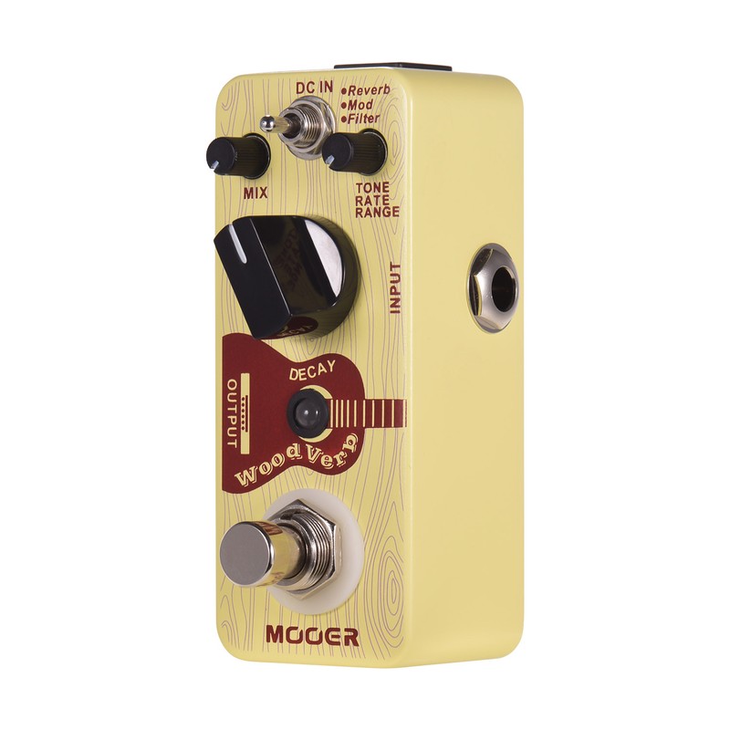 Mooer WoodVerb Acoustic Guitar Reverb Pedal Digital Reverb Pedal Reverb/Mod/Filter