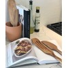 Spurtle Set, Natural Acacia Wooden Kitchen Utensils Set of 4,