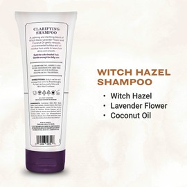The Grandpa Soap Company Claryfying Witch Hazel Shampoo - Removes Buildup, With Witch Hazel & Lavender Flower, For All Hair Types, Vegan, Sulfates and Parabens Free, 8 Fl Oz 2 Pack