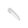 1 PCS 3 Inch Silver Rhinestone Inlaid Alloy Safety Brooch