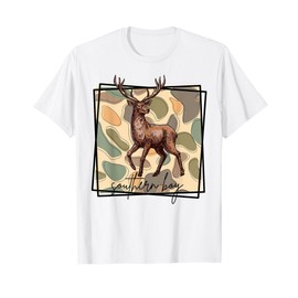 Local Southern Boy Deer Hunting Camo Outdoor Vintage Nature T-Shirt