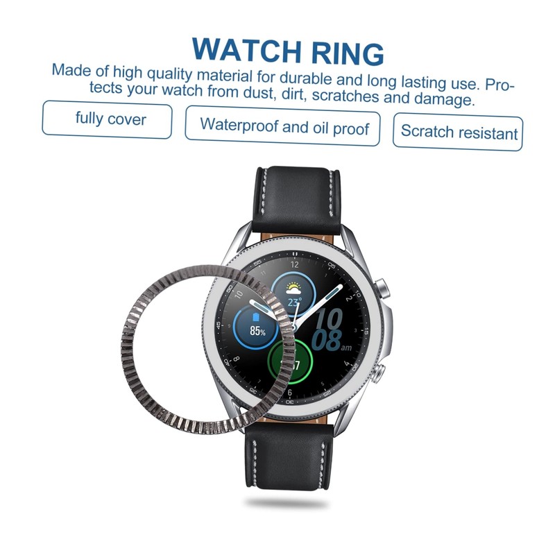 jojofuny 1pc Stylish Watch Bezel Protector Watch Frame Black Metal