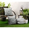 Red Rainbow 4 Pack Waterproof Garden Cushion Covers Geometric Moorish