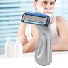 Men Manual Razor Six Blades Waterproof Precise Portable Removable Quick