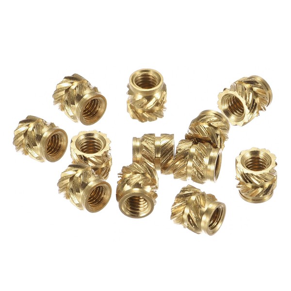 uxcell Knurled Insert Nuts M3 x 5mm L x 5mm
