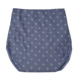 Peace Kobo Jacquard Pattern Heavy Incontinence Pants, 3.4 fl oz (100 cc), Shorts, Urine Leak, Women's, M, Navy