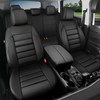 CAR PASS Leather Seat Covers Full Set Universal Water Resistant