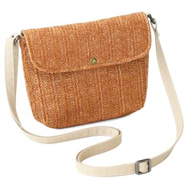 BBORGDC Summer Straw Woven Crossbody Bag - Small Lightweight Women's Phone Purse, Adjustable Strap, Trendy Beach Travel Gift, Original Design