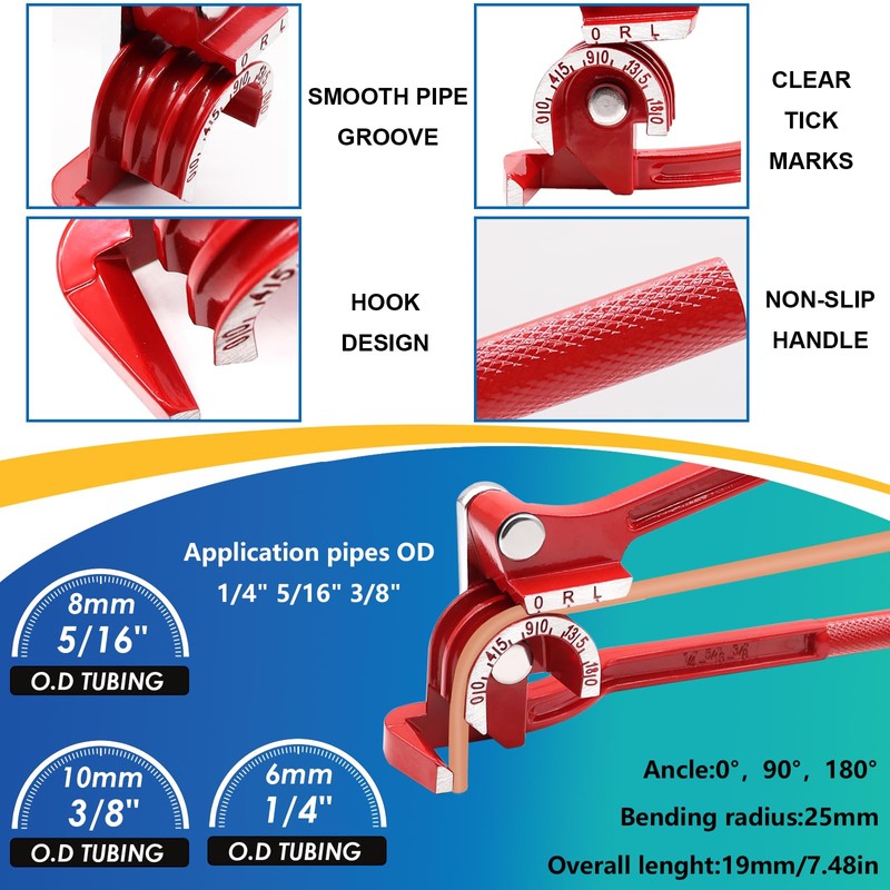 smseace 55Pack 3/16 Inch+3/16 Inch Brake line kit Include 25