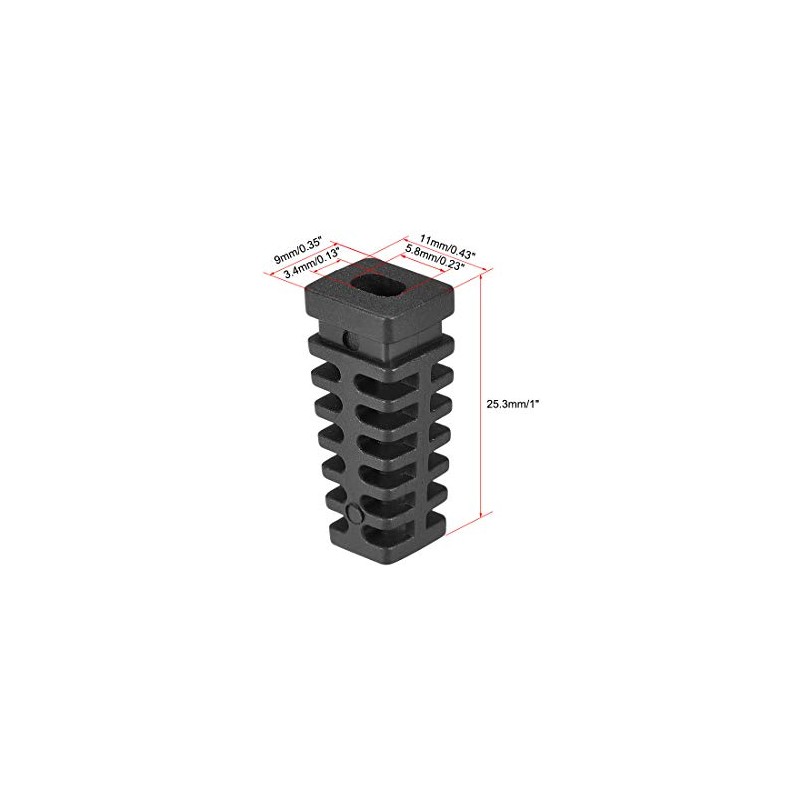 sourcing map Strain Relief Boots 25.3mm PVC Cord Protector Cover