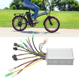 Electric Bicycle Brushless Square Wave Brushless Controller with Light Wire Bike Controller Part for 36V 48V 250W 350W Motors