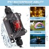 IP67 Waterproof Inline Switch with Red Light Rocker Button, On