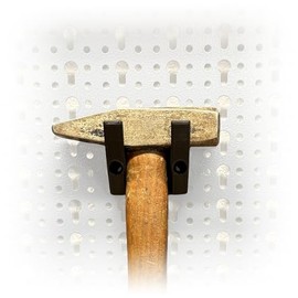 Naturalspring Tool Wall Holder for Küpper Perforated Wall Euro Perforated Wall Accessories System Holder Workshop Organisation (Hammer)