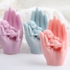 GLITZXFH Hand Holding Youngsters Candle Mold Baby in Hand Resin