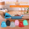 Maocufan Compact Silicone Oven Mitts - Heat Resistant Mini Gloves