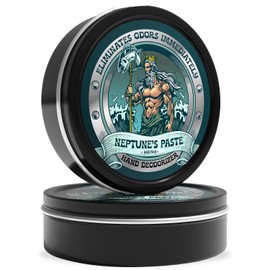 Neptune's Paste Odor Remover Hand Balm – Odor-Neutralizing, Unscented Cleanser Balm for Fish, Fuel & Smoke – Plant-Based, Non-Greasy Cleansing Balms for Fishermen, Chefs, Mechanics, & Gardeners – 2oz