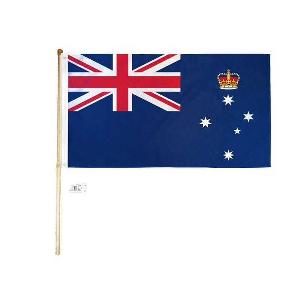 3x5 3'x5' Victoria Polyester Flag With 5' (Foot) Flag Pole