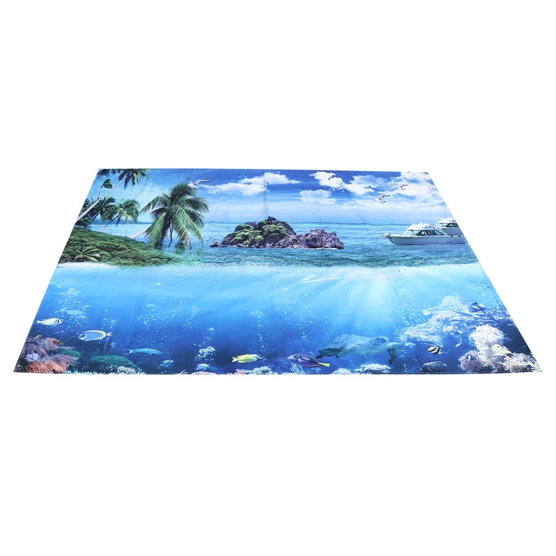 200x150cm Tapestry Scenery Summer Beach Sea View Background Tapestry Home