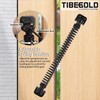 TIBEGOLD 11-1/2" Gate Spring Self Closing, Heavy Duty Black Door