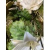 Nearly Natural Floral Wreath 18x18 Mix Of Lillie’s, Ferns ,