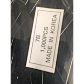 Olympus Special Buy Cable Zip Ties 1000pcs 7" Nylon  UV Resistant Black  Zip Ties