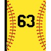 Softball Journal #63: College Ruled Composition Notebook | 110 Pages