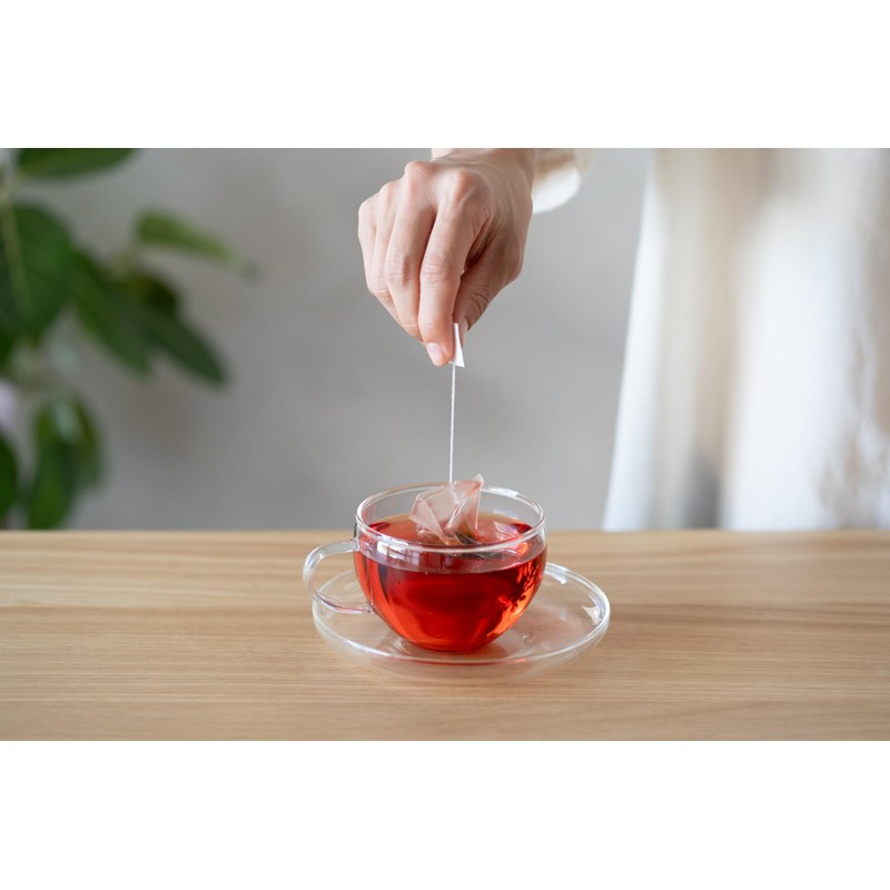 Caffeinated Herbal Tea No.183 Hibiscus Lemongrass Tea 6 Pack Box