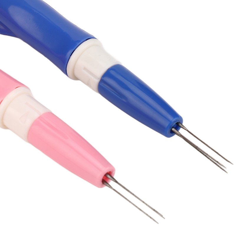 Felting Needles 3 Fine Needles Ergonomic Handle Plastic Metal DIY