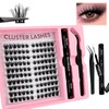 DIY Eyelash Extensions Set, 8-16 mm, Mixed Fluffy Eyelashes, Individual