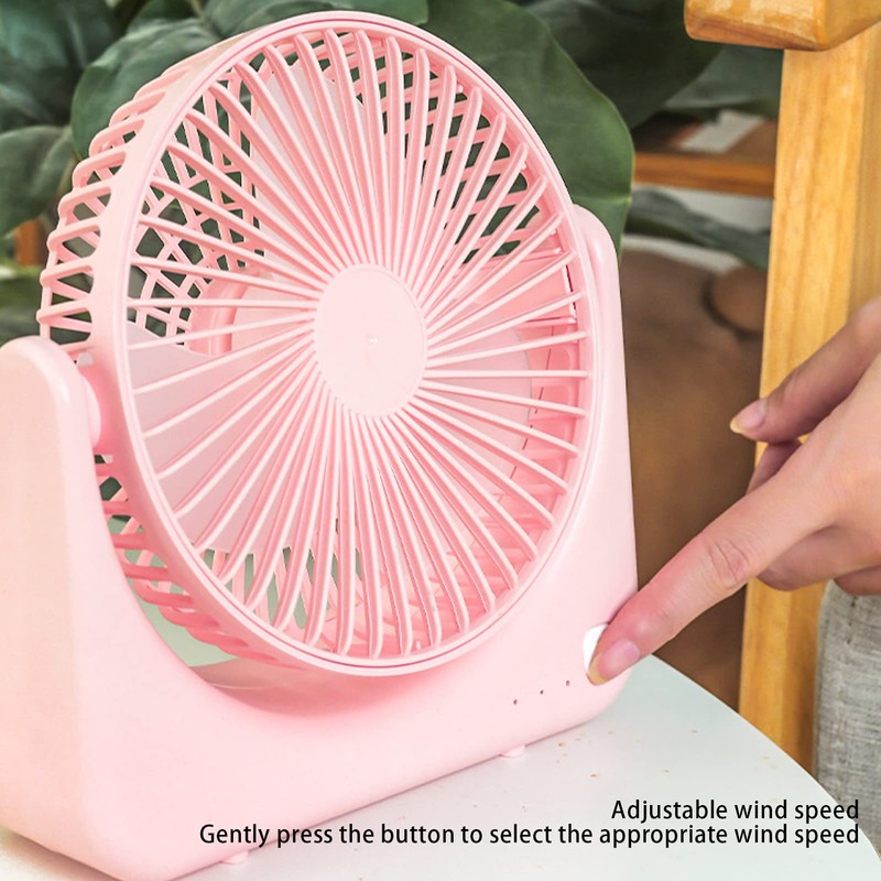 Small USB Desk Fan, Portable Personal Cooling Fan USB Powered