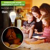 DABAOLUM 4 Pack Rechargeable Emergency Light Bulbs, Battery Powered LED
