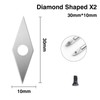 Carbide Indexable Inserts Set for Lathe Chisel, Yasorn 8 Pieces