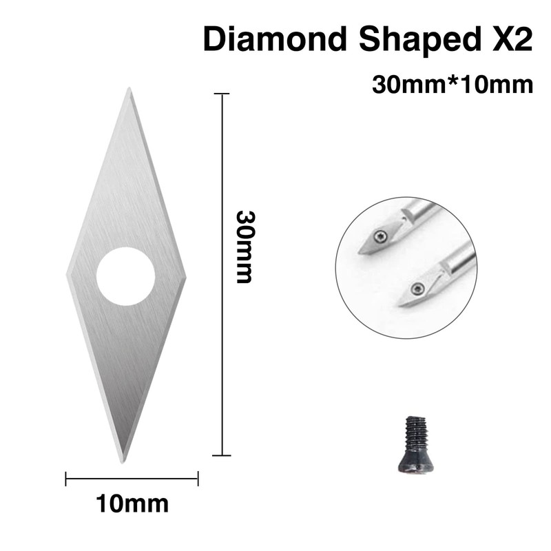 Carbide Indexable Inserts Set for Lathe Chisel, Yasorn 8 Pieces