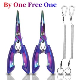 Heavy-Duty Stainless Steel Fishing Pliers with Precision Scissors, Lure Cutter & Safe Hook Remover - 2 Pcs Set - quantity: 1 pcs