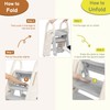 Onasti Foldable Step Stool for Bathroom Sink, Adjustable 3 Step