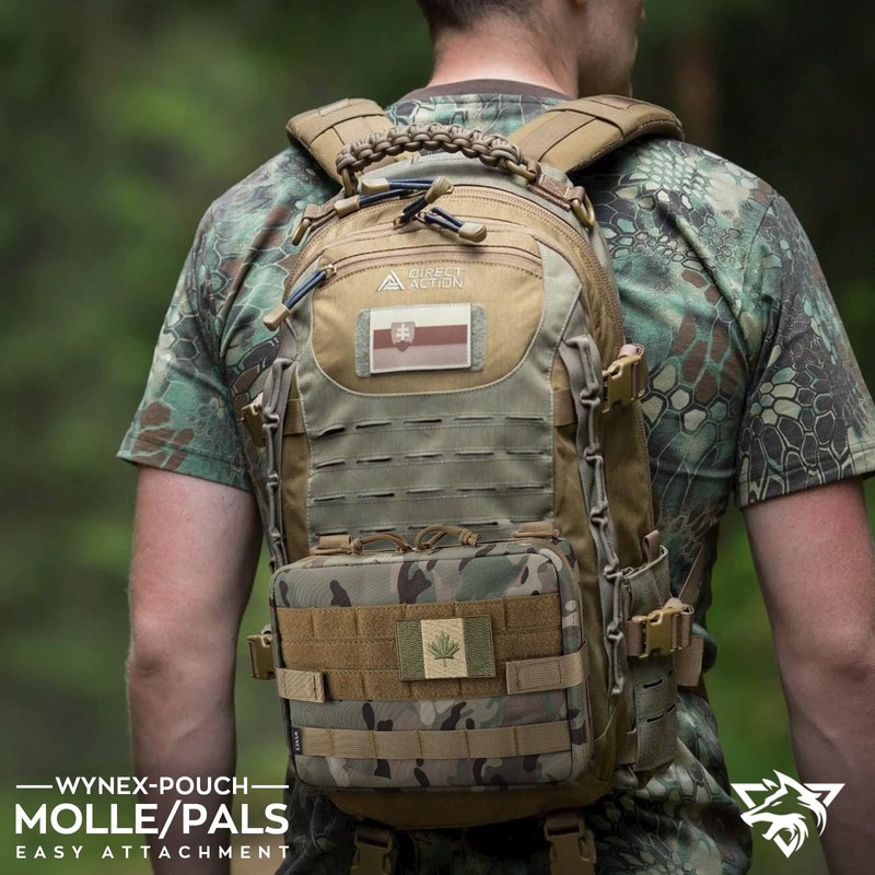 WYNEX Tactical Large Admin Pouch of Double Layer Design, Molle