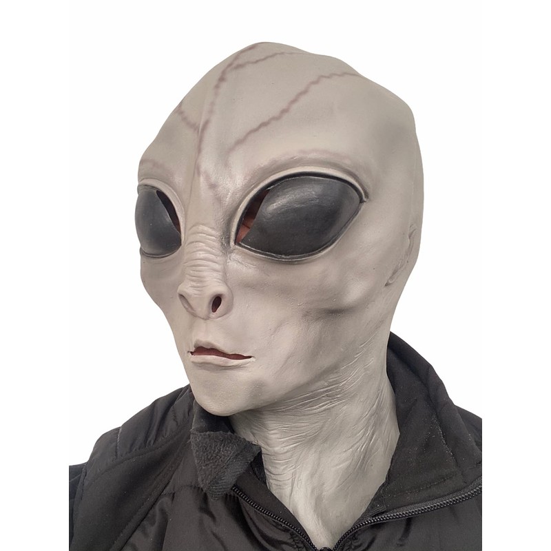 Rubber Johnnies Grey Alien MASK, Latex, Adult One Size, Fancy