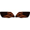 Perforated 2019-CURRENT HONDA TALON 1000 HEADLIGHT GRAPHICS ORANGE AMERICAN FLAG