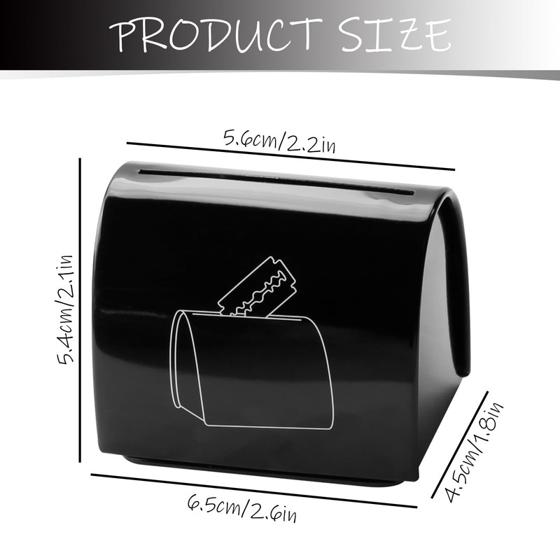 Tabanzhe Portable Shaver Disposal Case,Reusable Shaving Safe Storage Container Box