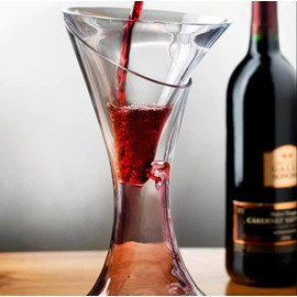 Nude Cruet Funnel, | Lead- Free Crystal |, Mini Funnel for Filling Wine Bottles, Accessories for Kitchen (Clear)