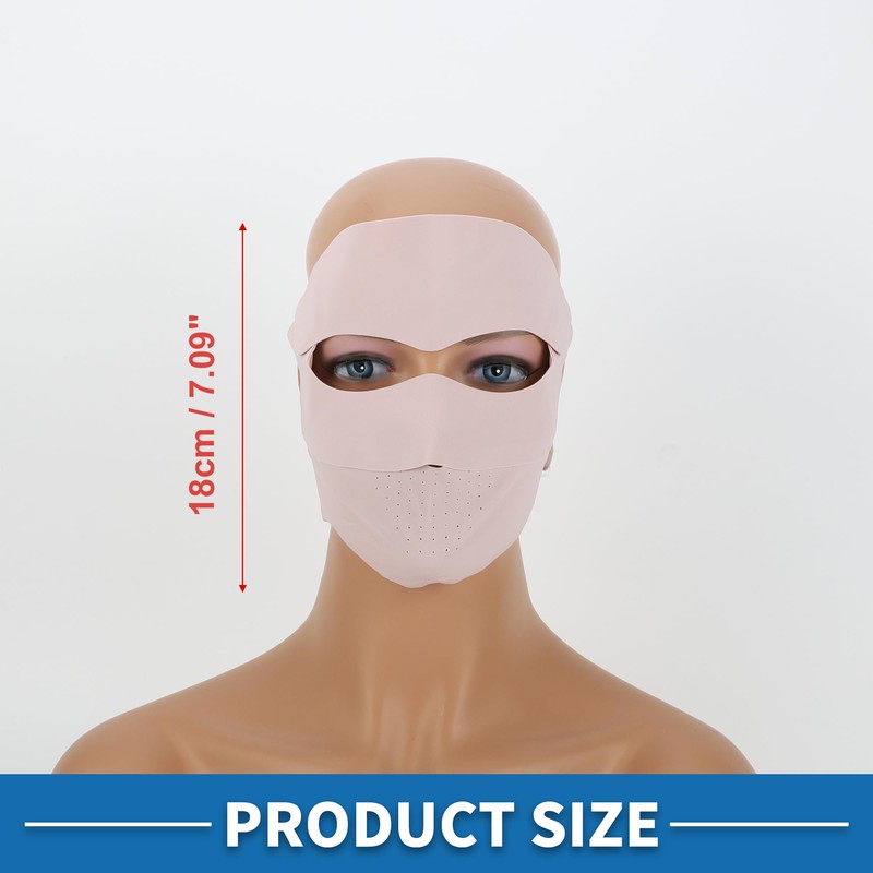 A ABSOPRO Adjustable Full Face Mask Adjustable 7.09" Windproof Face