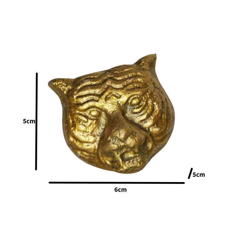 Melody Maison Gold Tiger Head Drawer Knob