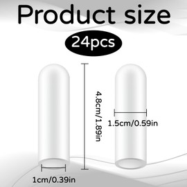 AONAYO 24 StüCk Fingerlinge Silikon,Fingerkuppenschutz Silikon-Sets,Fingerschutz Bei Verletzung,Transparente Farben,Geeignet FüR Schnellenden Finger,Rissige Finger,Fingerarthritis,Handekzeme,Blasen