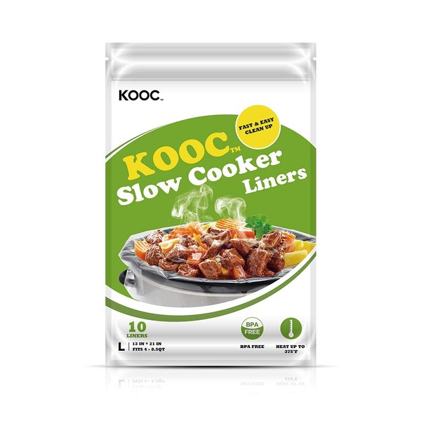 Kooc - Bolsas de cocción lenta desechables, tamaño grande, se