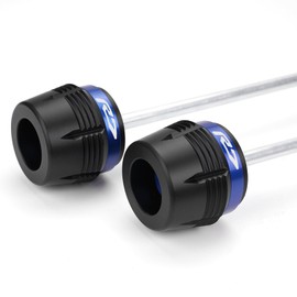 ZYAKOMO 1Pair Compatible with YZF R7 2025 2024 2023 YZFR7 2022 2021 YZF-R7 Motorcycle Front Rear Fork Wheel Frame Slider Crash Protector Axle Slider Crash Pads (Blue)