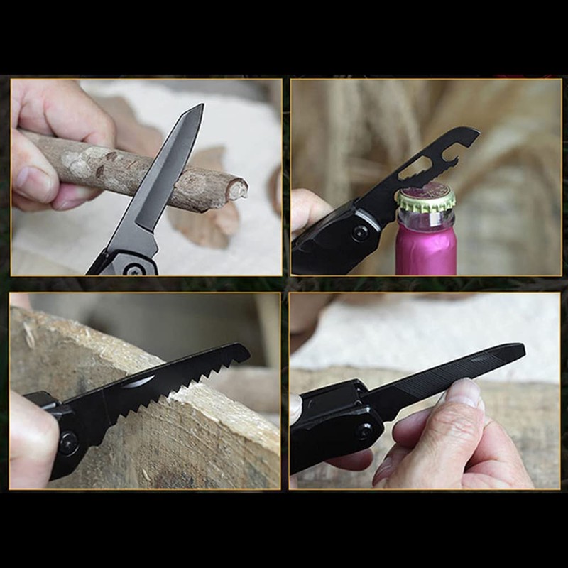 13 in 1 Multi-Tools Hammer Camping Accessories, Foldable Mini Multitool