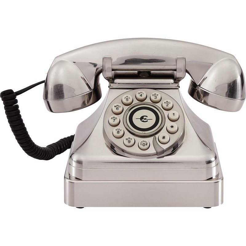 Crosley CR62-BC Kettle Classic Corded Desk Phone - Landline for